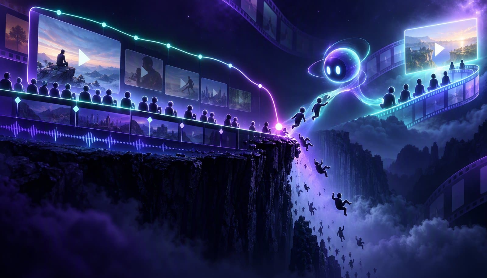 Editorial illustration for Audience Retention and the Retention Cliff: Why Viewers Leave (and How to Stop It) — 2026