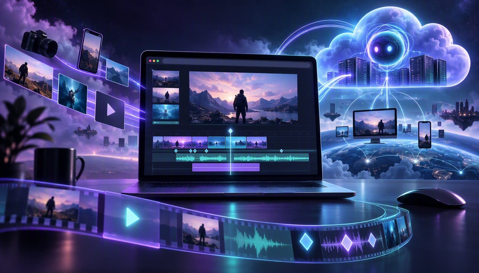 Editorial illustration for Browser-Based Video Editing in 2025: Why the Future Runs in Your Browser, Not on Your Desktop