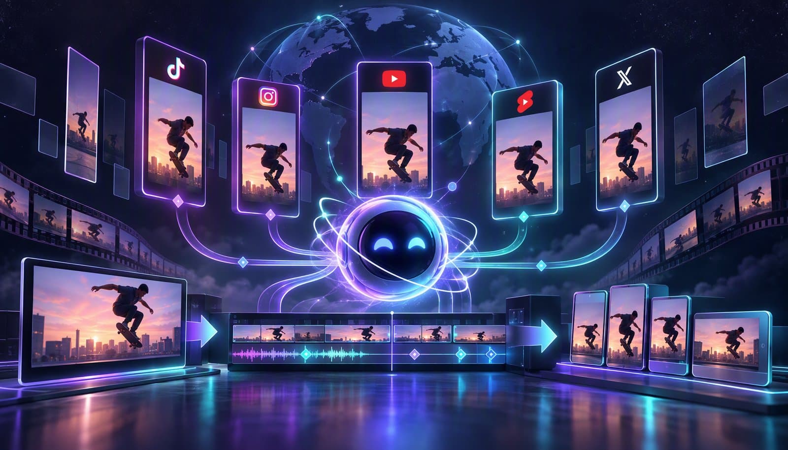 Editorial illustration for How to Optimize Video for Every Platform: The Complete 2026 Spec Guide