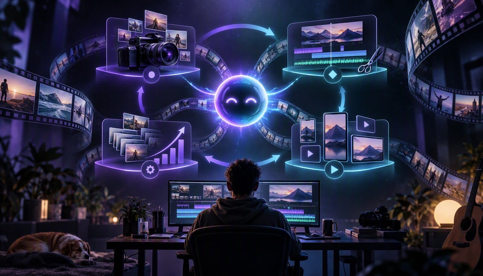 Editorial illustration for Video Workflows for Creators: 4 Repeatable Systems That Scale