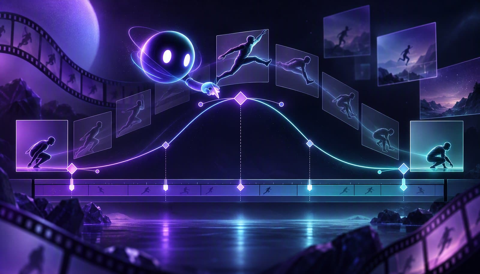 Editorial illustration for What Are Keyframes and Easing? The Basics of Animated Motion (2026)